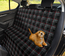 Load image into Gallery viewer, Black, Red, White and Gray Plaid Tartan Back Seat Cover For Pets