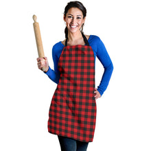 Load image into Gallery viewer, Red Buffalo Plaid Women's Apron