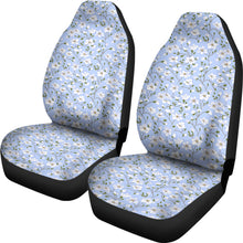 Load image into Gallery viewer, Light Blue With White Flower Pattern Car Seat Covers