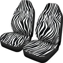 Load image into Gallery viewer, Black and White Zebra Print Car Seat Covers Set