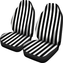 Load image into Gallery viewer, Black and White Striped Car Seat Covers
