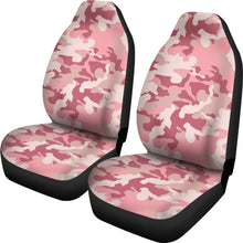 Load image into Gallery viewer, Blush Pink and Rose Camouflage Car Seat Covers Set Camo Seat Protectors