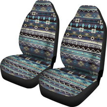 Load image into Gallery viewer, Blue Boho Pattern Abstract Car Seat Covers