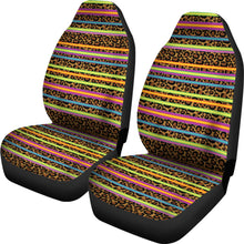 Load image into Gallery viewer, Leopard Print and Serape Car Seat Cover Set