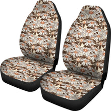 Load image into Gallery viewer, Tan With Daisies Car Seat Covers