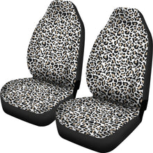 Load image into Gallery viewer, Snow Leopard Car Seat Covers Set To Match Steering Wheel Covers