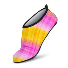 Load image into Gallery viewer, Pink and Yellow Tie Dye Water Shoes