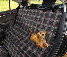 Load image into Gallery viewer, Custom Gray Red Plaid Back Seat Cover For Pets
