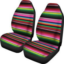 Load image into Gallery viewer, Serape Rainbow Colors Pink, Green, Car Seat Covers