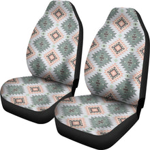 Load image into Gallery viewer, Pastel Green, Blue and Peach Southwestern Pattern Car Seat Covers Aztec Ethnic