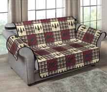 Load image into Gallery viewer, Fall Color Bear Plaid Sofa
