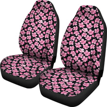 Load image into Gallery viewer, Black With Pink Cherry Blossom Flowers Car Seat Covers