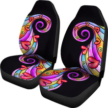 Load image into Gallery viewer, Colorful Abstract Swirls Car Seat Covers Set