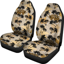 Load image into Gallery viewer, Palm Tree Car Seat Covers Set in Sandy Colors
