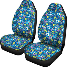 Load image into Gallery viewer, Colorful 80's Abstract Pattern Car Seat Covers