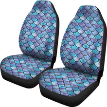 Load image into Gallery viewer, Purple Teal Blue Mermaid Scales Car Seat Covers