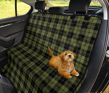 Load image into Gallery viewer, Army Green Plaid Tartan Back Seat Cover For Pets Dog Hammock