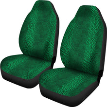 Load image into Gallery viewer, Green and Black Lizard Snake Skin Scales Car Seat Covers Seat Protectors