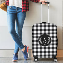 Load image into Gallery viewer, S Monogram Buffalo Plaid Luggage