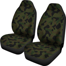 Load image into Gallery viewer, Camo Green Brown and Black Camouflage Car Seat Covers Seat Protectors
