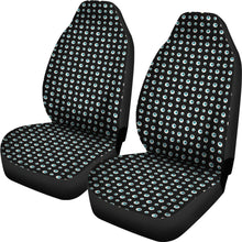 Load image into Gallery viewer, Black With Blue Eyeballs Pattern Car Seat Covers
