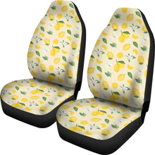 Load image into Gallery viewer, Yellow Lemon Pattern Car Seat Covers Set of 2