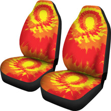 Load image into Gallery viewer, Red Orange and Yellow Tie Dye Car Seat Covers