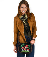 Load image into Gallery viewer, Mushroom Saddle Bag Purse Crossbody