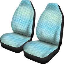 Load image into Gallery viewer, Blue Green Watercolor Mermaid Scale Car Seat Covers