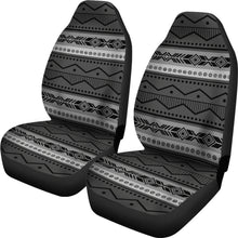Load image into Gallery viewer, Gray and Black Ethnic Pattern Car Seat Covers Seat Protectors Tribal Boho Aztec