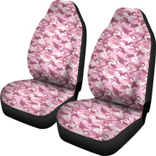 Load image into Gallery viewer, Blush Rose Pink and Mauve Camouflage Car Seat Covers