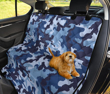 Load image into Gallery viewer, Blue Camouflage Back Bench Seat Cover For Pets Camo Pattern