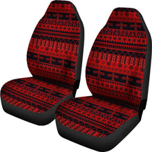 Load image into Gallery viewer, Red and Black Thunderbird Pattern Car Seat Covers Native American Ethnic Mexican Inspired