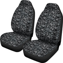Load image into Gallery viewer, Gray and Black Skull Car Seat Covers Seat Protectors