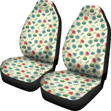 Load image into Gallery viewer, Cactus and Succulent Pattern Car Seat Covers Cream Light Pattern