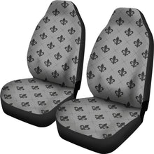 Load image into Gallery viewer, Gray Fleur De Lis Pattern