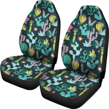Load image into Gallery viewer, Colorful and Bright Cactus Pattern Car Seat Covers Set