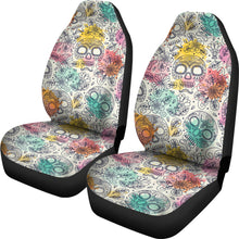 Load image into Gallery viewer, Pastel Sugar Skull Car Seat Covers