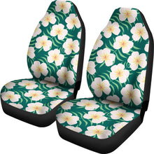 Load image into Gallery viewer, Green With Plumeria Frangipani Hawaiian Flower Pattern Car Seat Covers