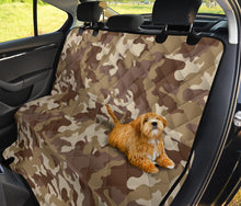 Load image into Gallery viewer, Brown Camouflage Pattern Back Bench Seat Cover Protector For Pets