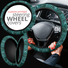 Load image into Gallery viewer, Faux Tooled Leather Steering Wheel Cover