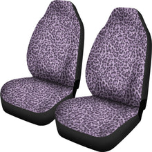 Load image into Gallery viewer, Purple Leopard Print Car Seat Covers Animal Skin