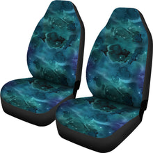 Load image into Gallery viewer, Teal Blue Sky Galaxy Nebula Pattern Car Seat Covers