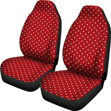 Load image into Gallery viewer, Red and White Polka Dot Car Seat Covers Polkadots Retro Vintage