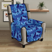 Load image into Gallery viewer, Blue Camo Shark Recliner