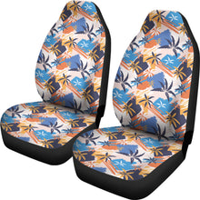 Load image into Gallery viewer, Blue Orange and Yellow Palm Trees Pattern Car Seat Covers
