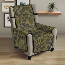 Load image into Gallery viewer, Camo Chair Cover Protector Green, Gray and Brown Camouflage 23" Seat Width