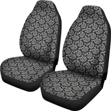 Load image into Gallery viewer, Black Paisley Pattern Car Seat Covers Bandana Print