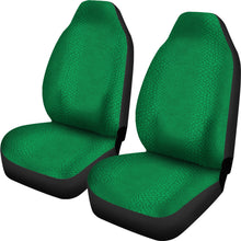 Load image into Gallery viewer, Bright Green Reptile Snake Skin Scales Car Seat Covers