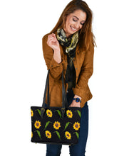 Load image into Gallery viewer, Sunflower Pattern Tote Bag
